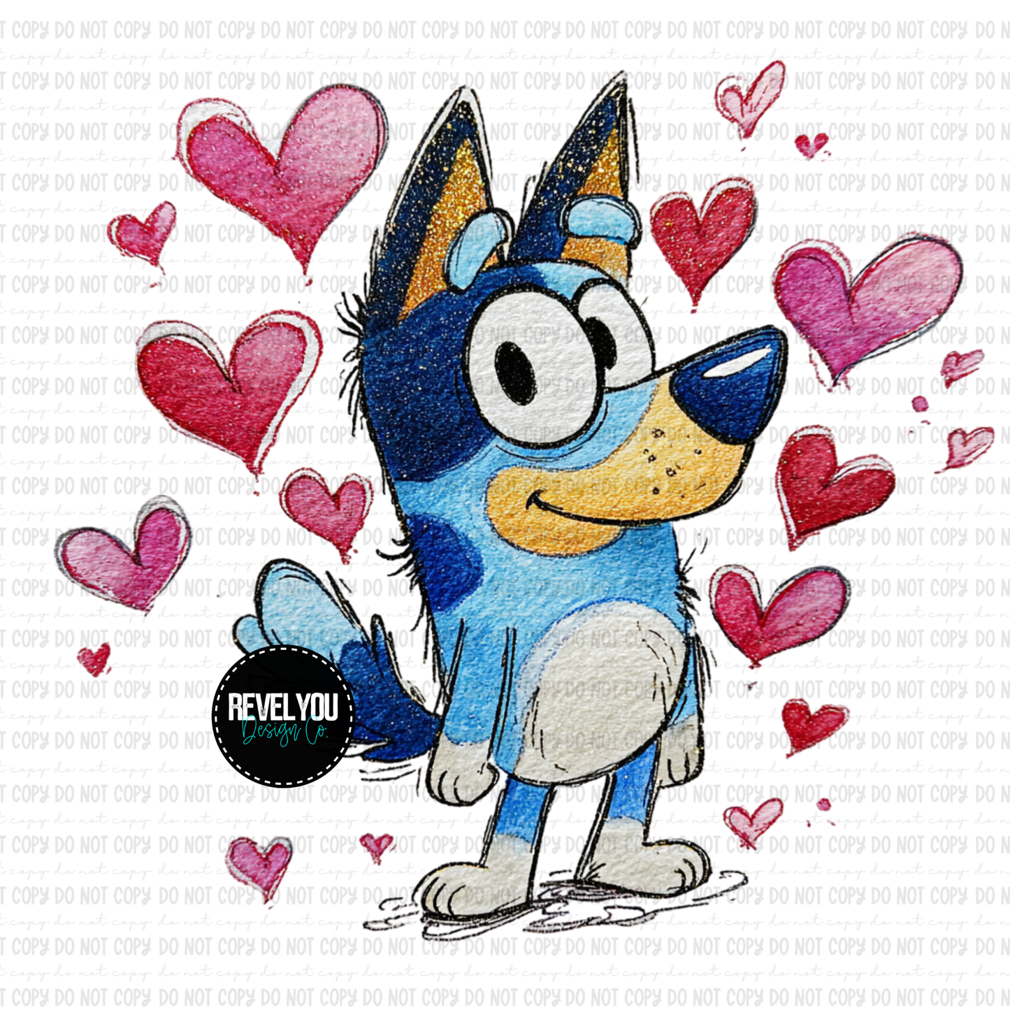 V Day Blue Dog - SEMI EXCLUSIVE - LIMITED to 5 BUYERS *WILL NOT RESTOCK