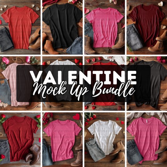 Valentine Mock Up Bundle - 12 PNGs