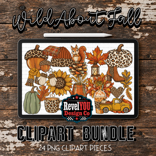 Wild About Fall Clipart Bundle