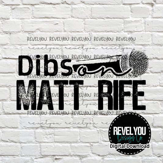 Dibs On Matt Rife *Black* - PNG