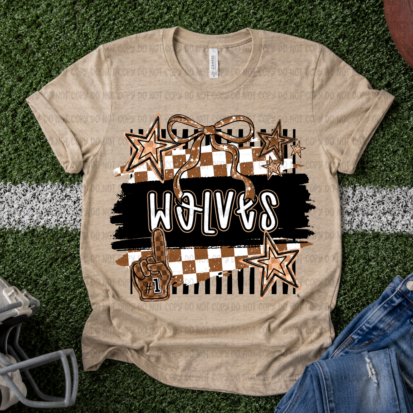 Retro Wolves - PNG