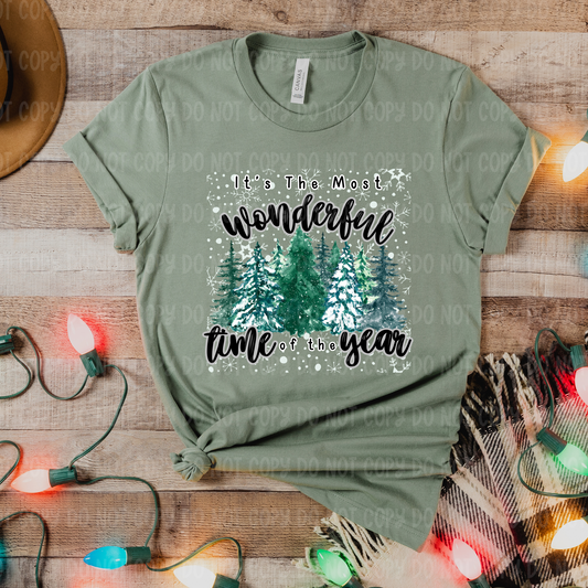 Most Wonderful Time Trees Snow - PNG