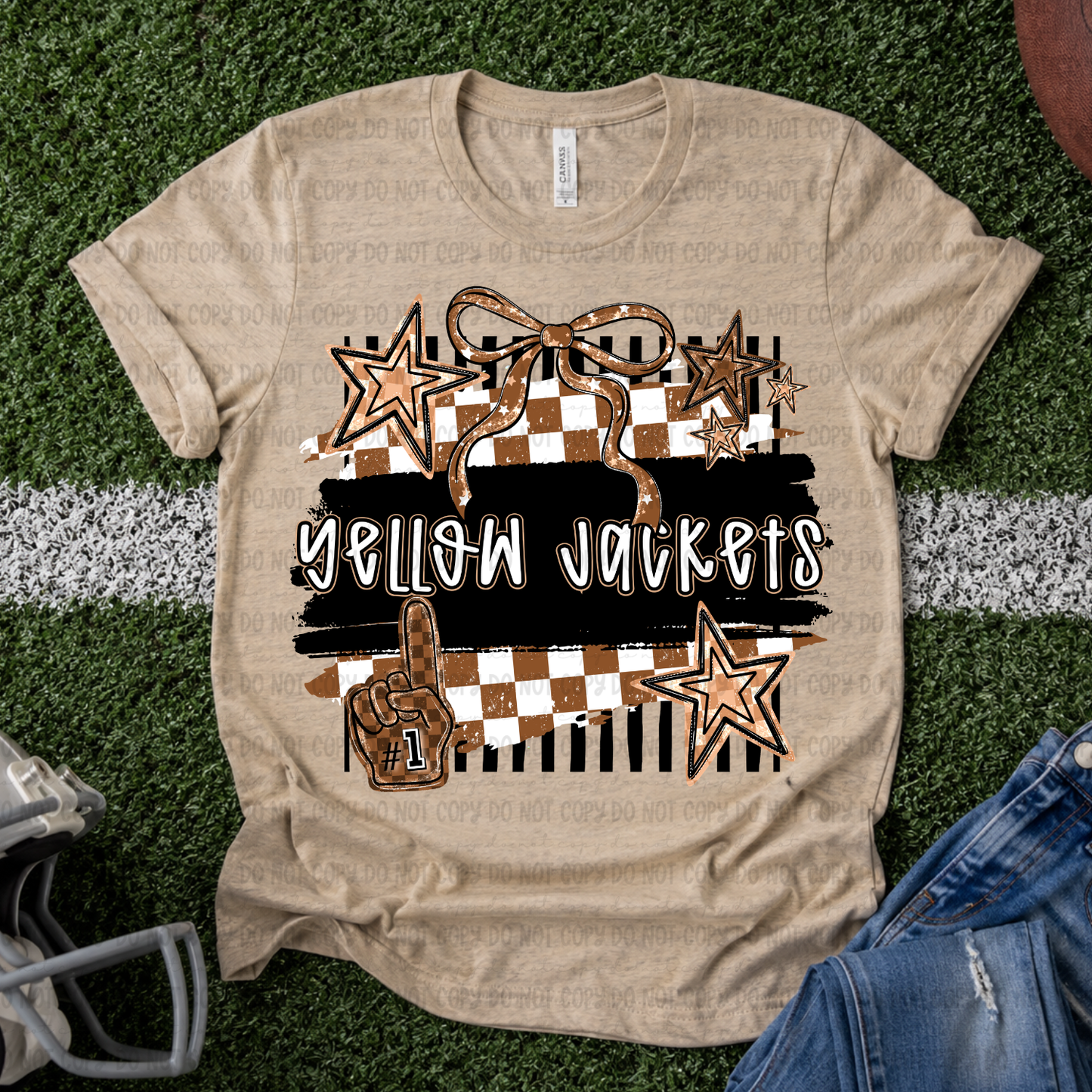 Retro Yellow Jackets - PNG