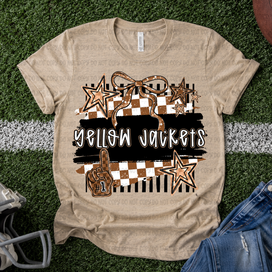 Retro Yellow Jackets - PNG