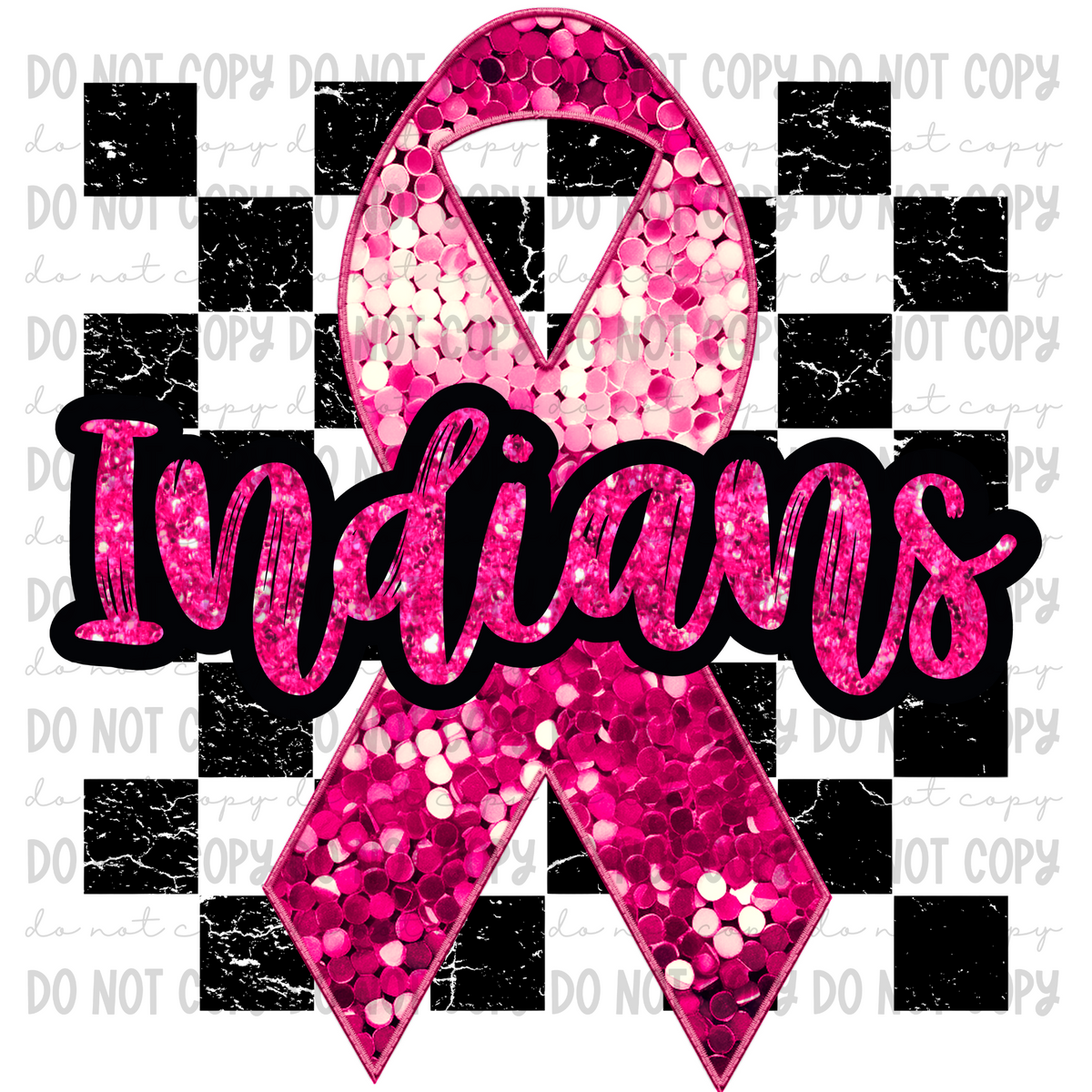Pink Football Ribon Pink Football Faux Sequin Ribbon Checkered Pink Out - CUSTOMIZE YOURS ...