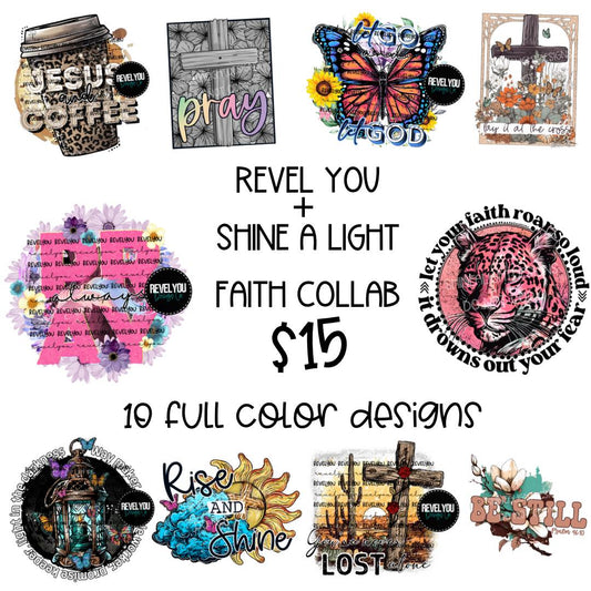 Faith Based Mini Collab with RevelYOU + Shine A Light Designs - PNG Downloads