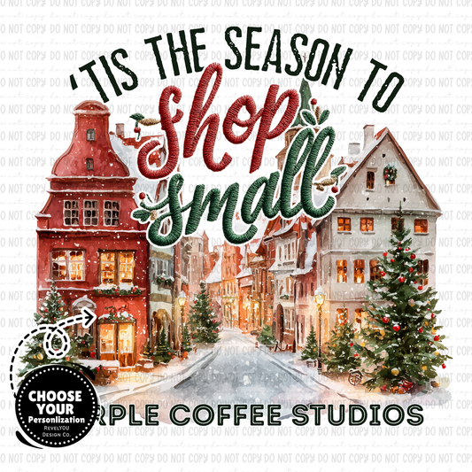 Tis The Season To Shop Small Branded Logo - PNG