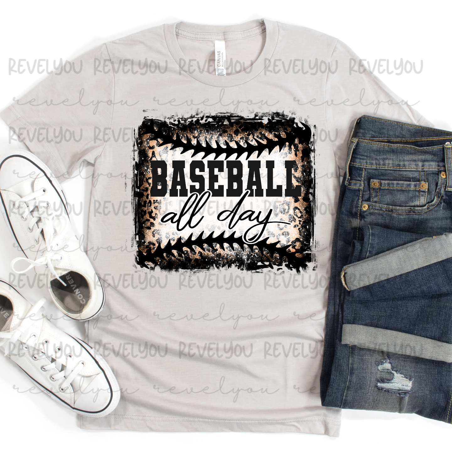 Baseball All Day (black) - PNG