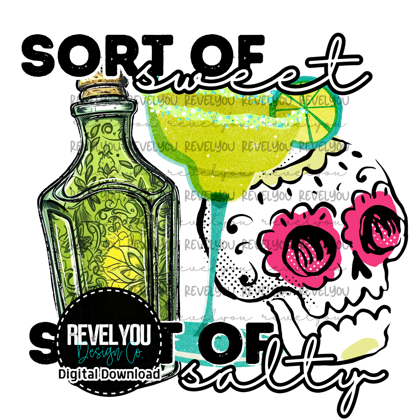 Taco/Margarita Digital Collab with RevelYOU & C's Sweet Designs - PNG Downloads