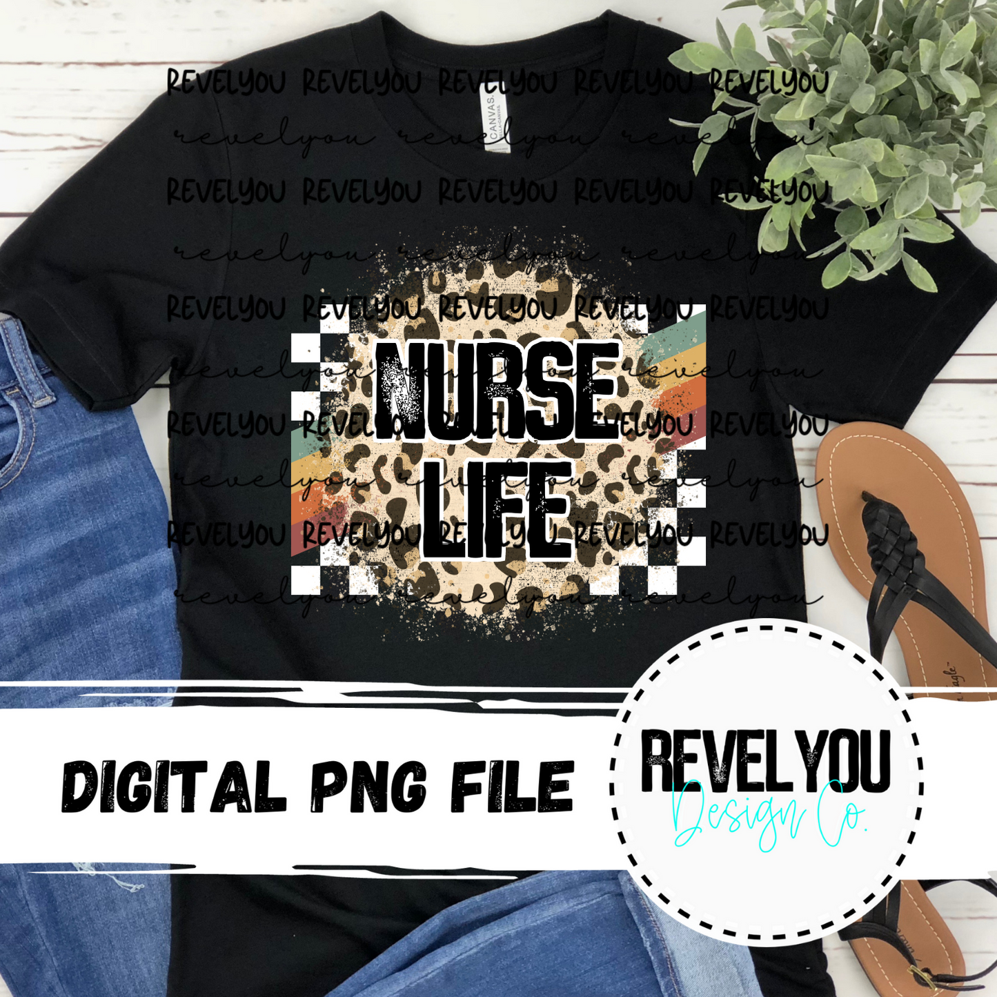Nurse Life (Racing Rainbow) - PNG