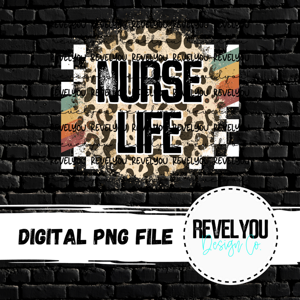 Nurst Racing Logo Nurse Life (Racing Rainbow) - PNG – RevelYOU Boutique