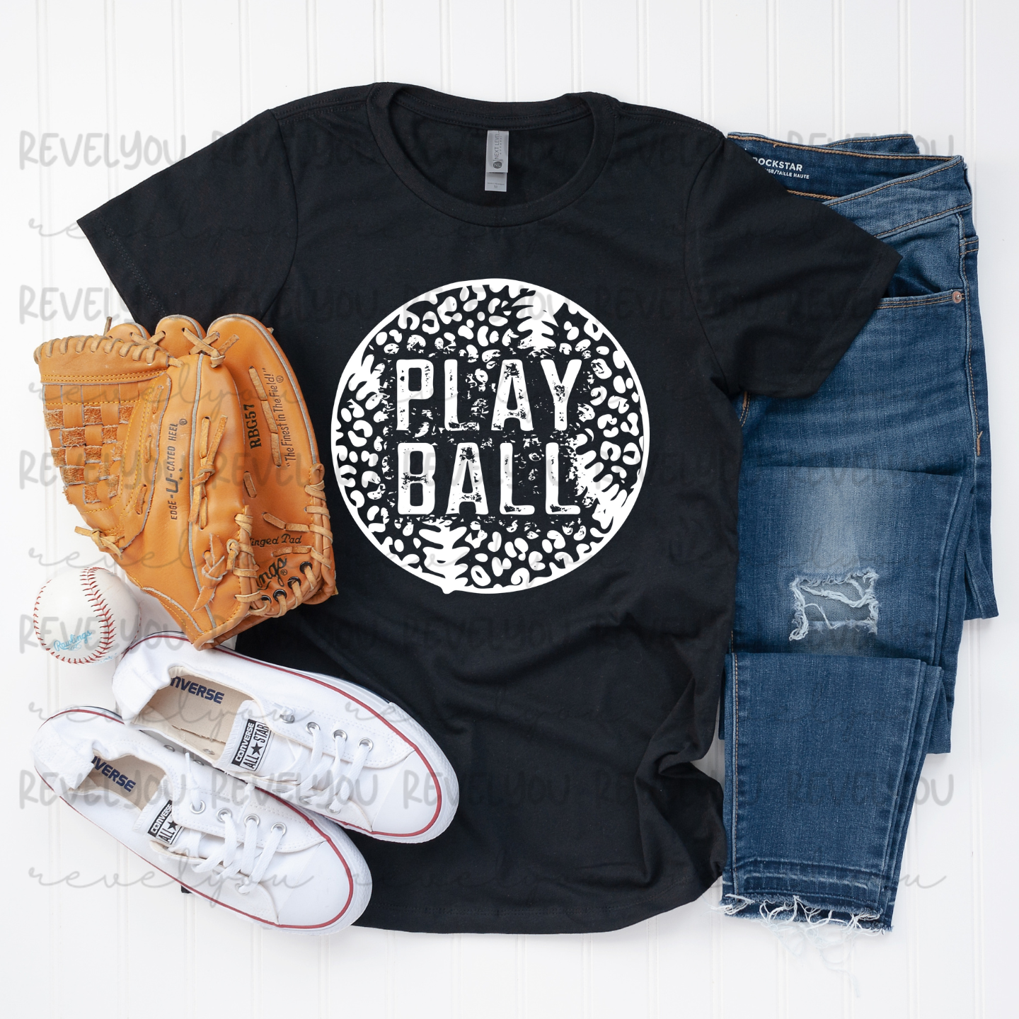 Play Ball Leopard Baseball/Softball - PNG