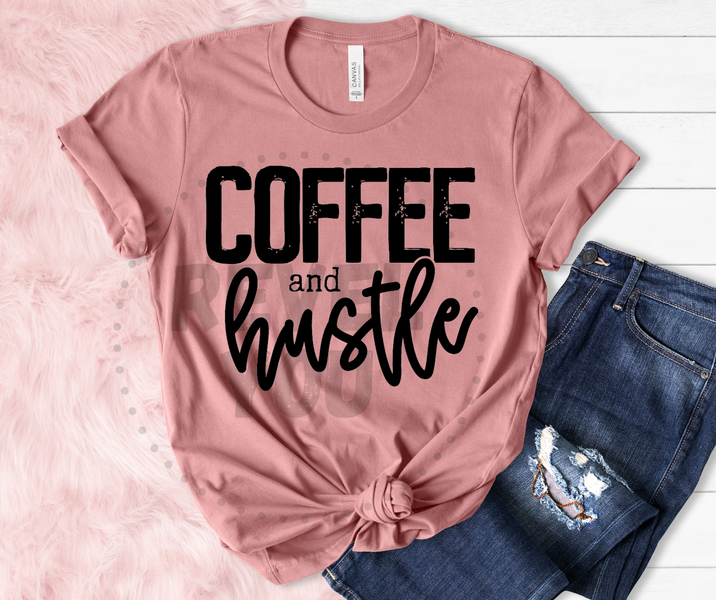 Coffee & Hustle - PNG