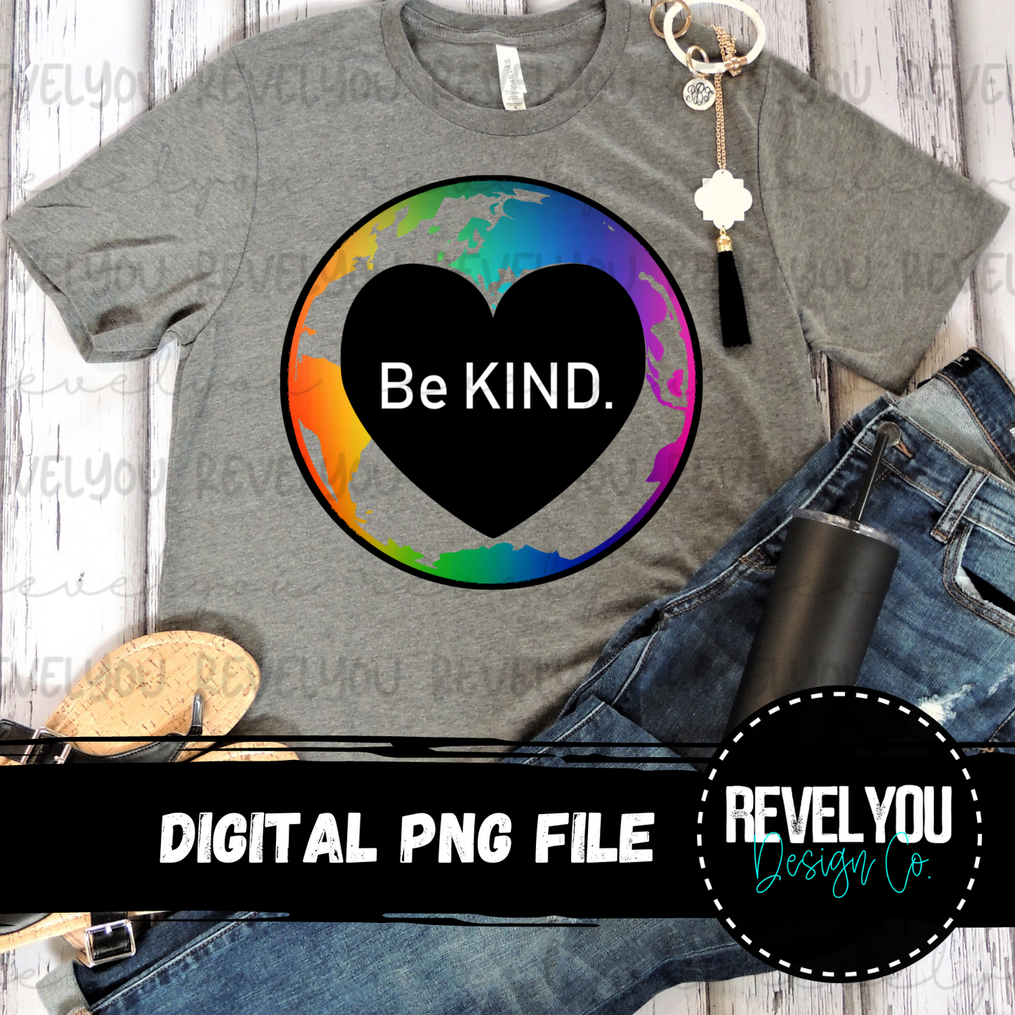 Be Kind Globe - PNG