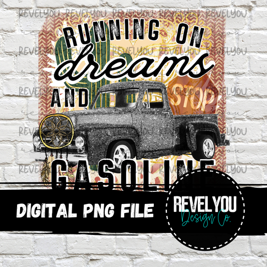 Running On Dreams & Gasoline - PNG