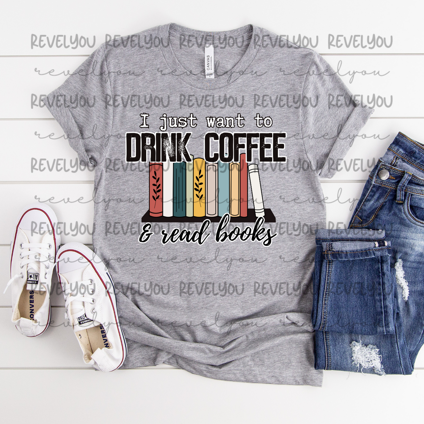 Drink Coffee & Read Books - PNG