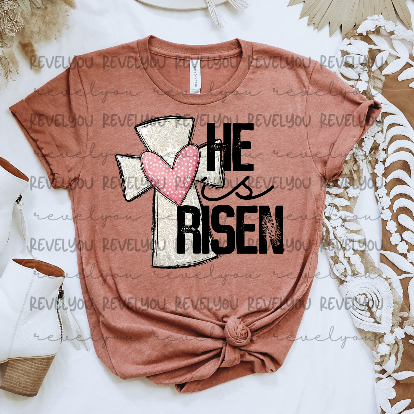 He Is Risen Cross - PNG