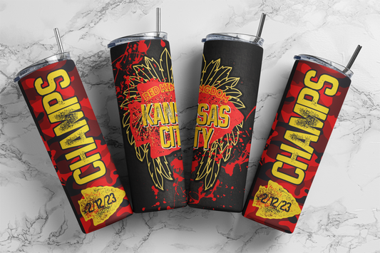 KC Champs Camo- Digital Tumbler PNG