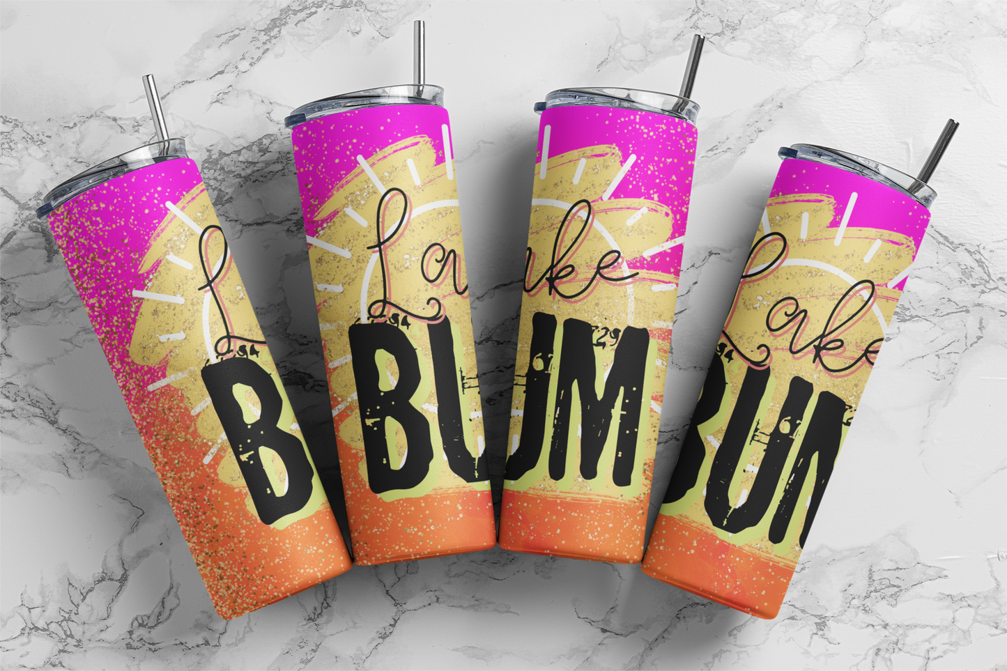 Lake Bum Glitter - Digital Tumbler PNG