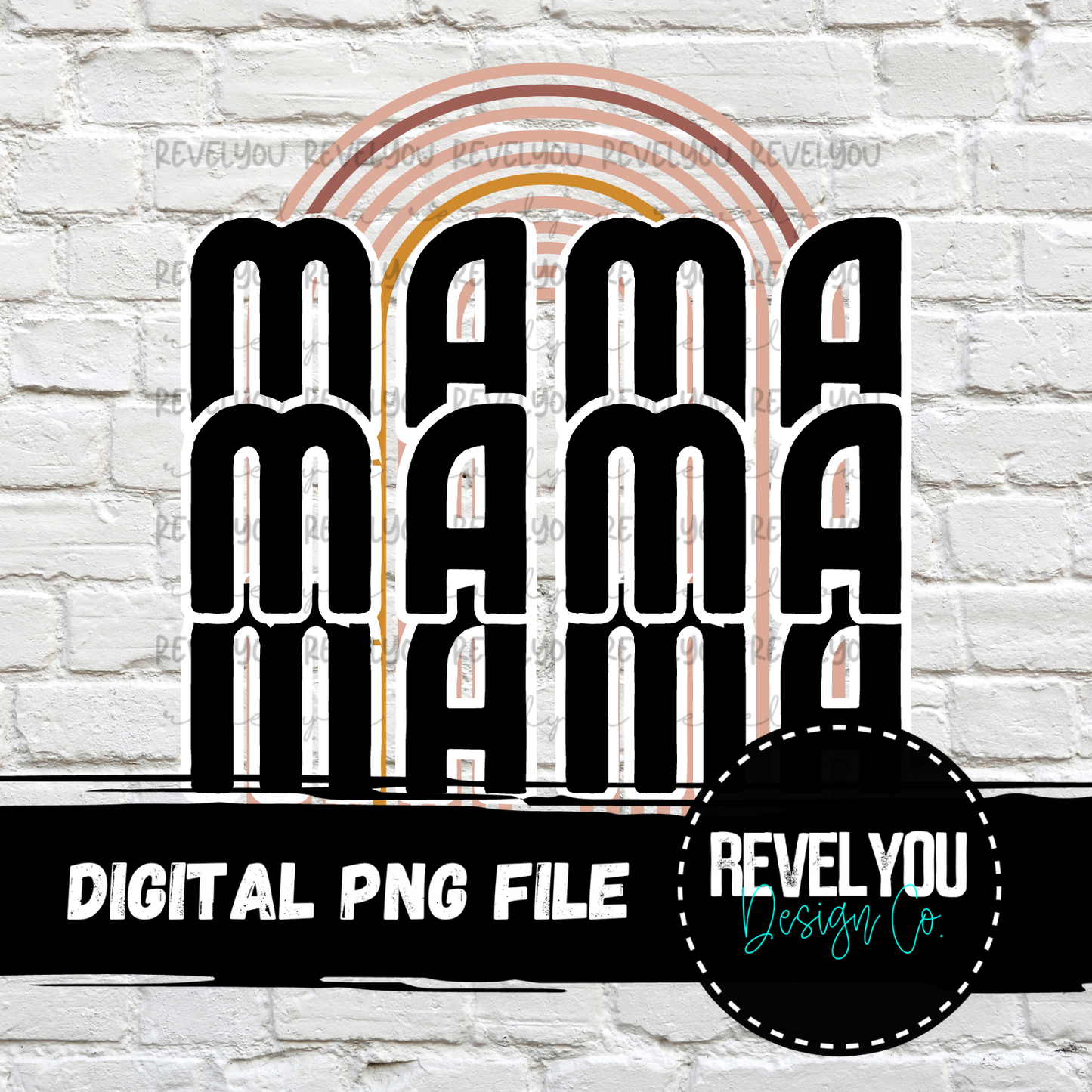 Mama Mama Mama Rainbow - PNG