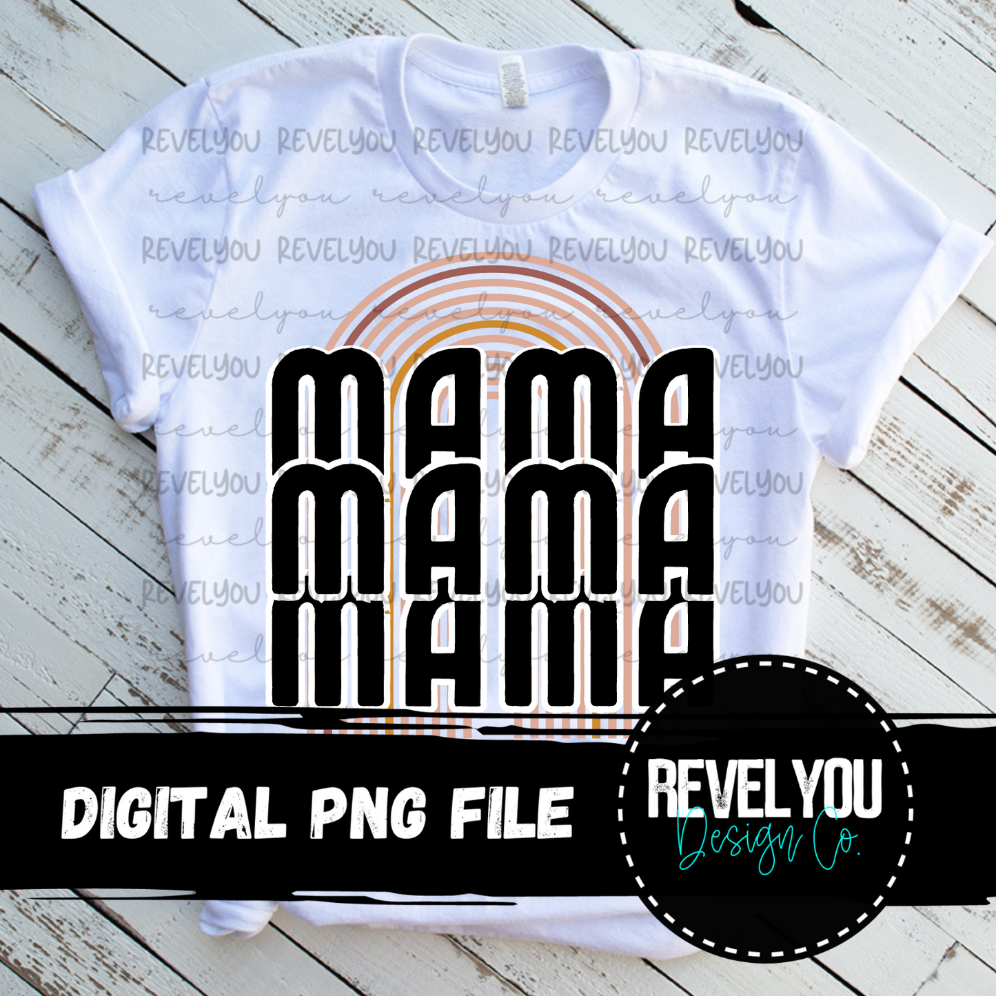 Mama Mama Mama Rainbow - PNG