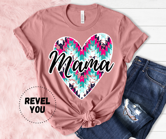 Vintage Distressed Tribal Heart - Customize!