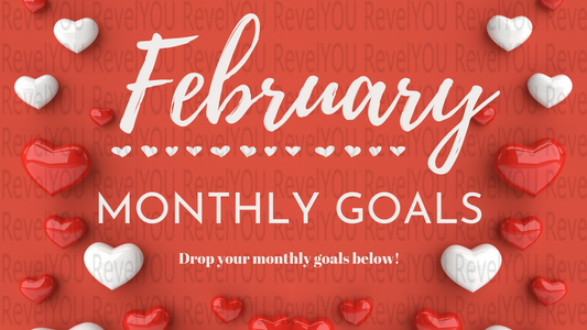 February Heart Monthly Goal Image