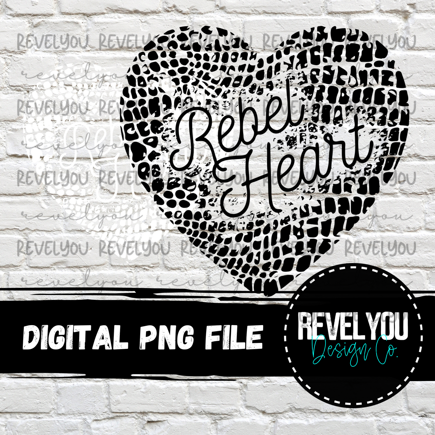 Rebel Heart (Black and White Files) - PNG