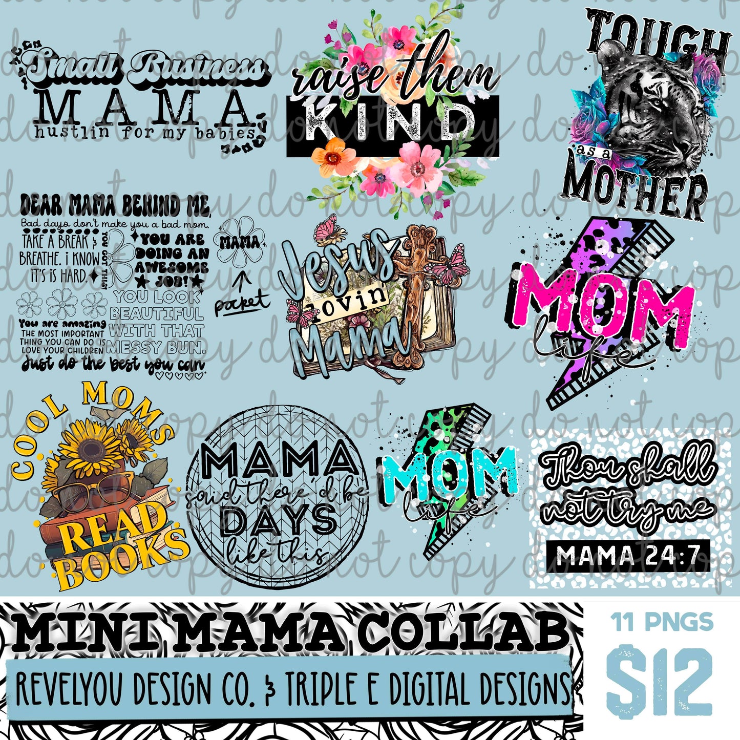 Mom/Mama Themed Mini Collab with RevelYOU & Triple E - PNG Downloads